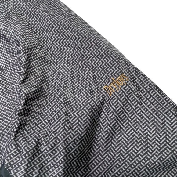FootJoy DryJoys Vintage Full Zip Lined Weather Golf Jacket Houndstooth Men's XL - Picture 6 of 12